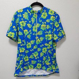 Shebeest Tropical Hibiscus Cycling Jersey - Women's XL